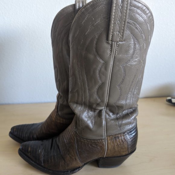 J Chisholm hand crafted 6M lizard boots - Picture 2 of 9